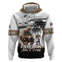 Hawaii Veterans Day Zip Hoodie Honor The Fallen Flag Grunge Style LT05 Pullover Hoodie White - Polynesian Pride