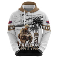 Hawaii Veterans Day Zip Hoodie Honor The Fallen Flag Grunge Style LT05 - Polynesian Pride
