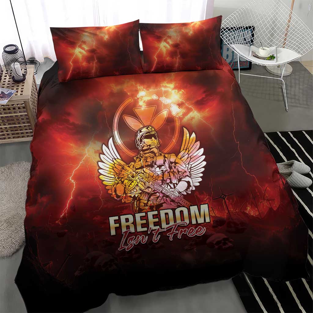 Hawaii Veterans Day Bedding Set May We Never Forget Freedom Isn't Free