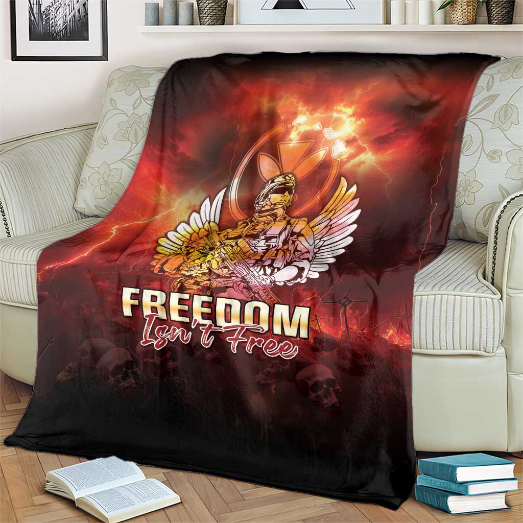 Hawaii Veterans Day Blanket May We Never Forget Freedom Isn't Free