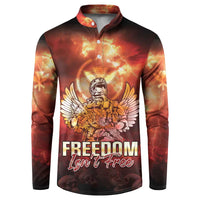 Hawaii Veterans Day Button Sweatshirt May We Never Forget Freedom Isn't Free