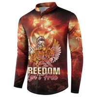 Hawaii Veterans Day Button Sweatshirt May We Never Forget Freedom Isn't Free