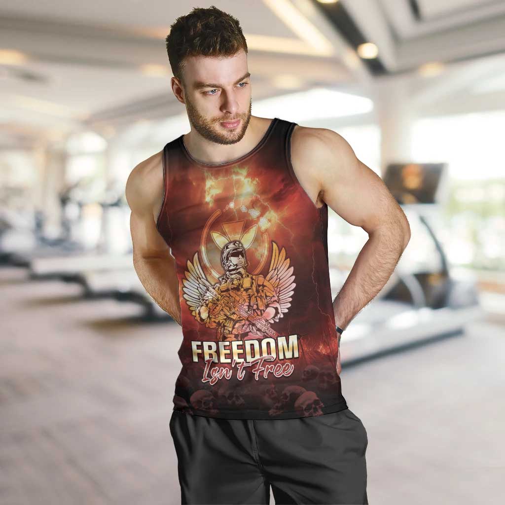 Hawaii Veterans Day Men Tank Top May We Never Forget Freedom Isn't Free