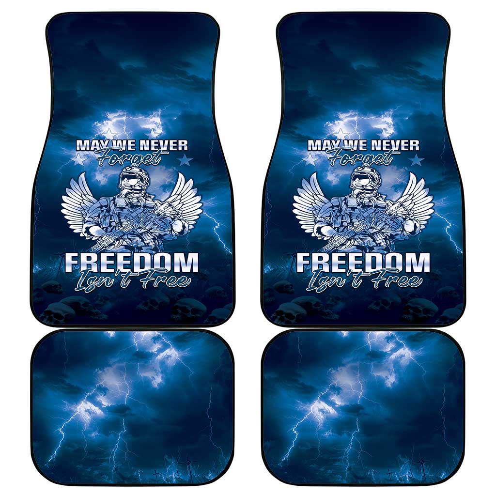 Federated States of Micronesia Veterans Day Car Mats May We Never Forget Freedom Isn't Free
