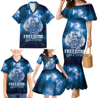 Federated States of Micronesia Veterans Day Family Matching Mermaid Dress and Hawaiian Shirt May We Never Forget Freedom Isn't Free LT05 - Polynesian Pride