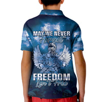 Federated States of Micronesia Veterans Day Kid Polo Shirt May We Never Forget Freedom Isn't Free LT05 - Polynesian Pride