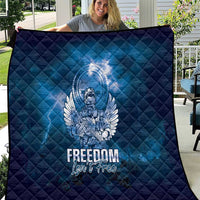 Federated States of Micronesia Veterans Day Quilt May We Never Forget Freedom Isn't Free LT05 Blue - Polynesian Pride