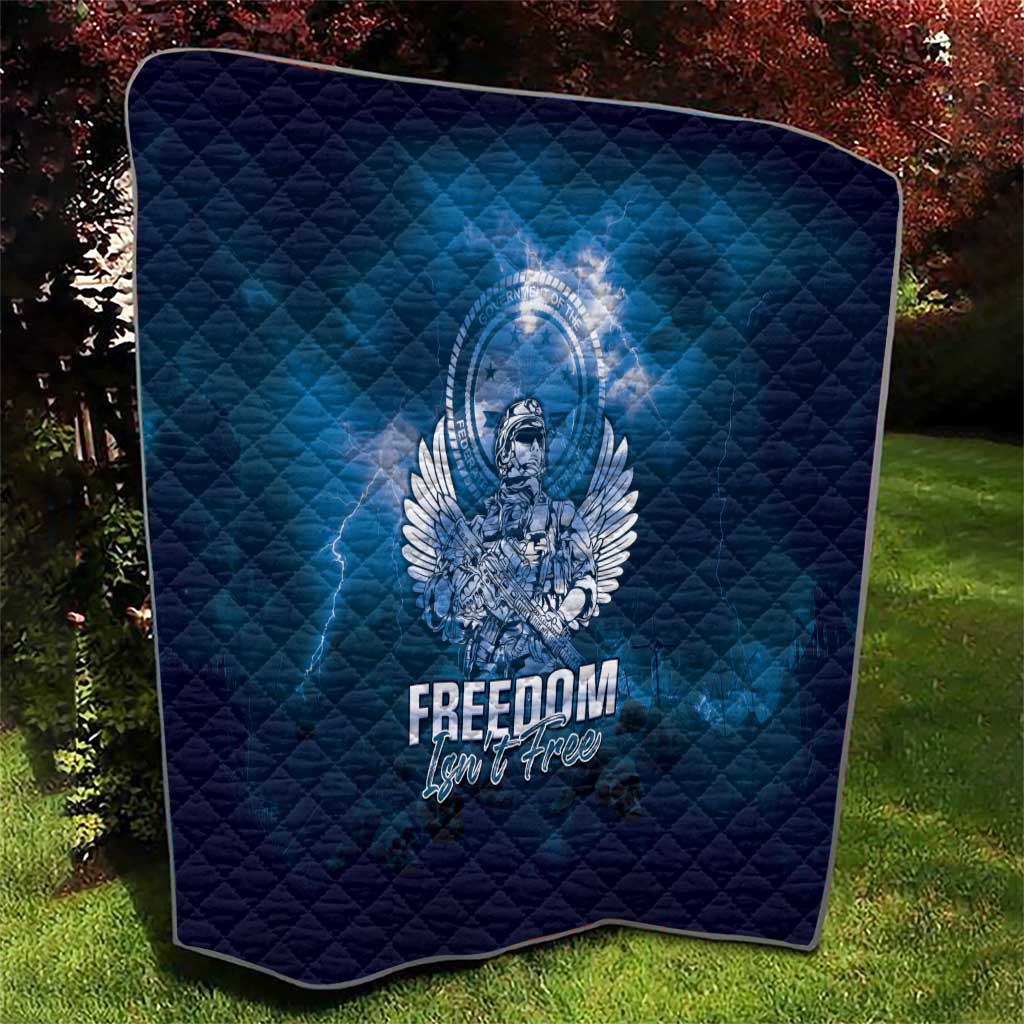 Federated States of Micronesia Veterans Day Quilt May We Never Forget Freedom Isn't Free LT05 - Polynesian Pride