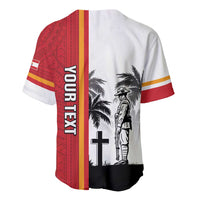 French Polynesia Armistice Day Baseball Jersey Lest We Forget Flag Style LT05 - Polynesian Pride