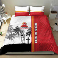 French Polynesia Armistice Day Bedding Set Lest We Forget Flag Style LT05 - Polynesian Pride