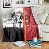 French Polynesia Armistice Day Blanket Lest We Forget Flag Style LT05 Red - Polynesian Pride