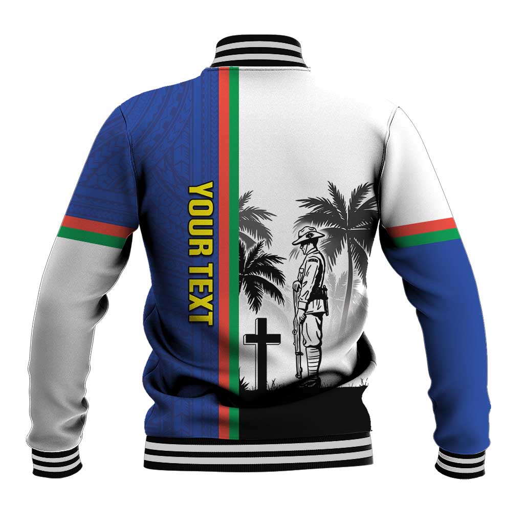 New Caledonia Armistice Day Baseball Jacket Lest We Forget Flag Style LT05 - Polynesian Pride