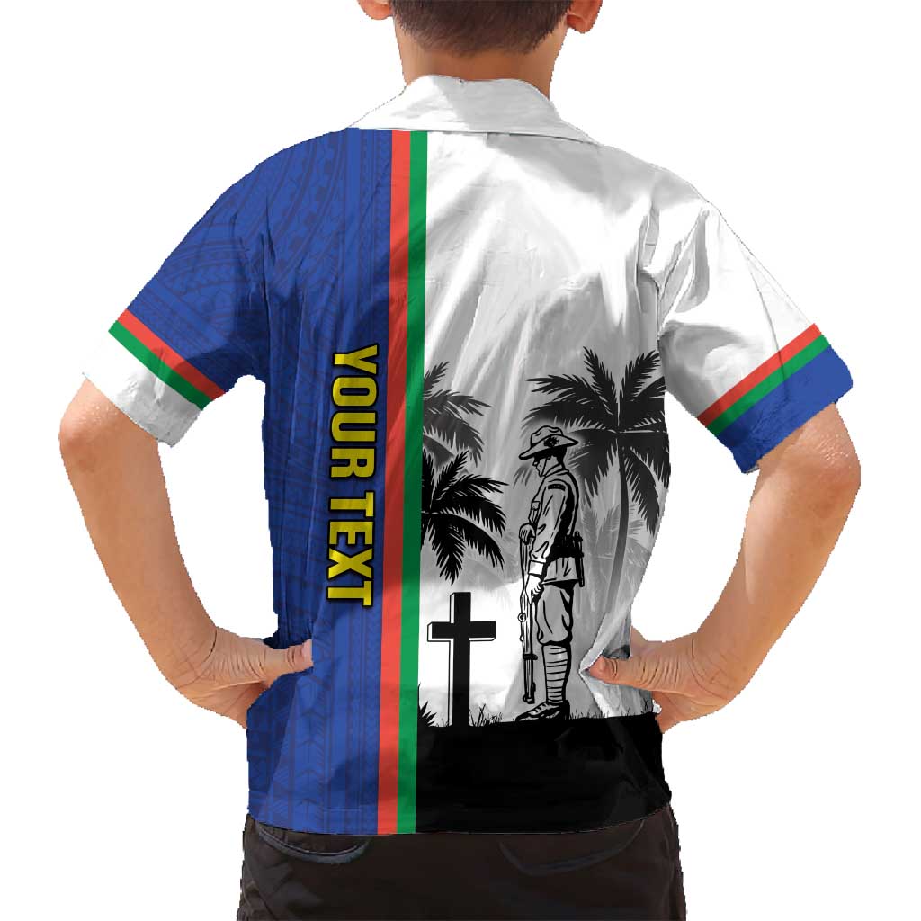 New Caledonia Armistice Day Family Matching Long Sleeve Bodycon Dress and Hawaiian Shirt Lest We Forget Flag Style LT05 - Polynesian Pride