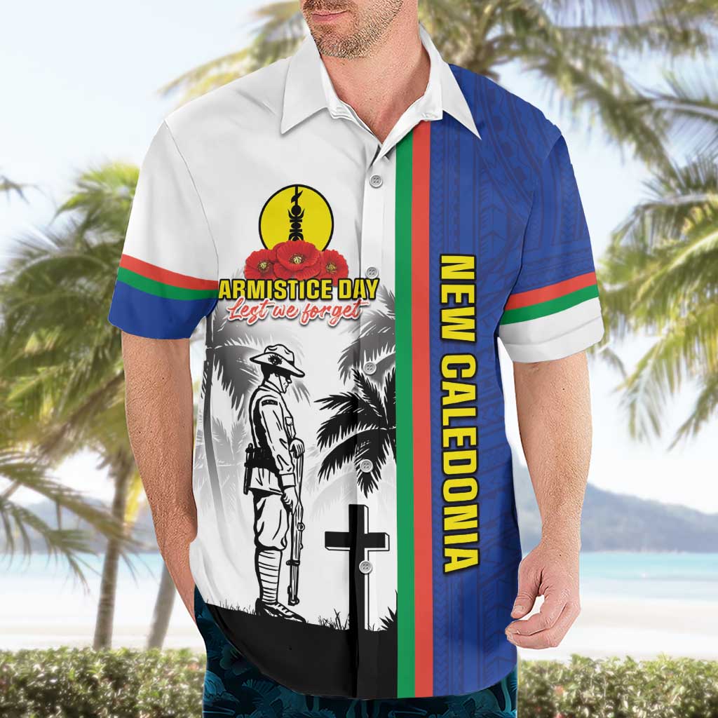 New Caledonia Armistice Day Hawaiian Shirt Lest We Forget Flag Style LT05 - Polynesian Pride