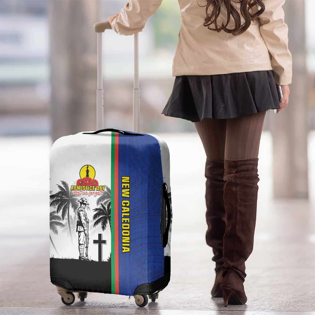 New Caledonia Armistice Day Luggage Cover Lest We Forget Flag Style LT05 - Polynesian Pride