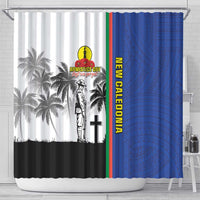 New Caledonia Armistice Day Shower Curtain Lest We Forget Flag Style LT05 - Polynesian Pride