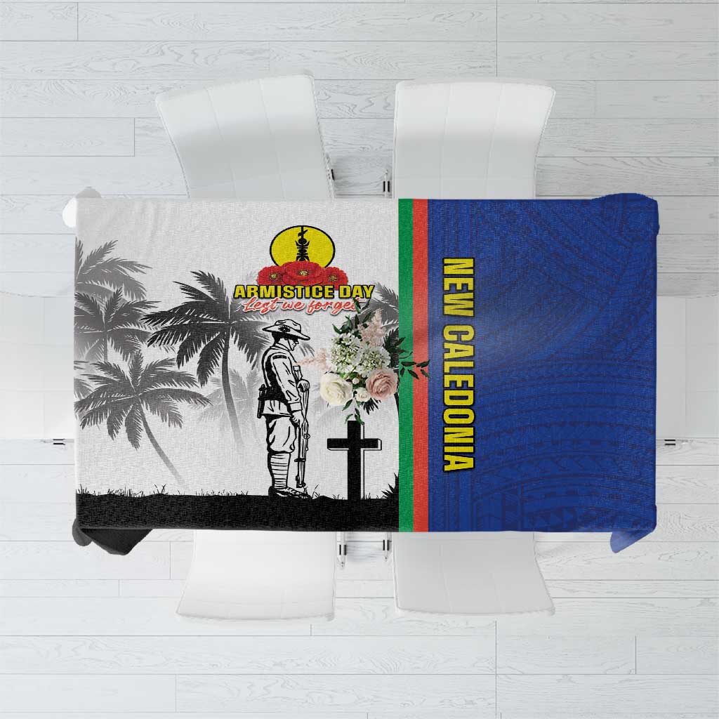 New Caledonia Armistice Day Tablecloth Lest We Forget Flag Style LT05 Navy - Polynesian Pride