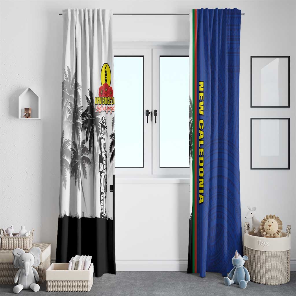 New Caledonia Armistice Day Window Curtain Lest We Forget Flag Style