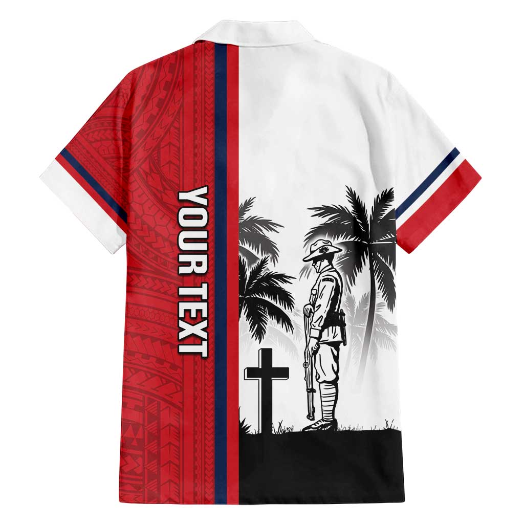 Wallis and Futuna Armistice Day Family Matching Long Sleeve Bodycon Dress and Hawaiian Shirt Lest We Forget Flag Style LT05 - Polynesian Pride