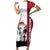 Wallis and Futuna Armistice Day Short Sleeve Bodycon Dress Lest We Forget Flag Style