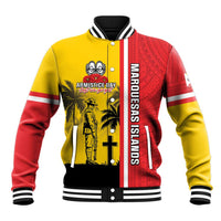 Marquesas Islands Armistice Day Baseball Jacket Lest We Forget Flag Style