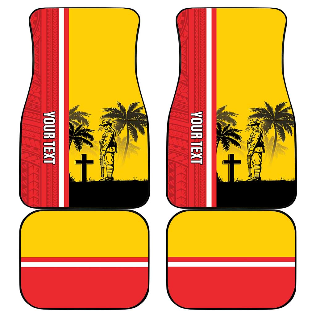 Marquesas Islands Armistice Day Car Mats Lest We Forget Flag Style