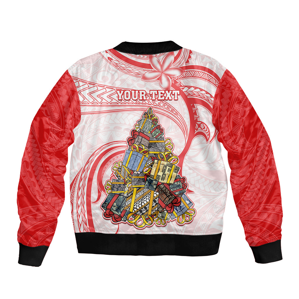 Personalized Happy Boxing Day Bomber Jacket Polynesian Gift Boxes Christmas Tree LT05 - Polynesian Pride