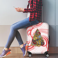 Happy Boxing Day Luggage Cover Polynesian Gift Boxes Christmas Tree LT05 - Polynesian Pride