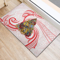 Happy Boxing Day Rubber Doormat Polynesian Gift Boxes Christmas Tree LT05 - Polynesian Pride
