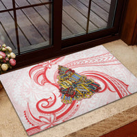 Happy Boxing Day Rubber Doormat Polynesian Gift Boxes Christmas Tree LT05 - Polynesian Pride