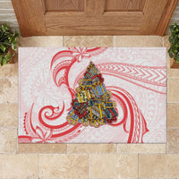 Happy Boxing Day Rubber Doormat Polynesian Gift Boxes Christmas Tree LT05 - Polynesian Pride
