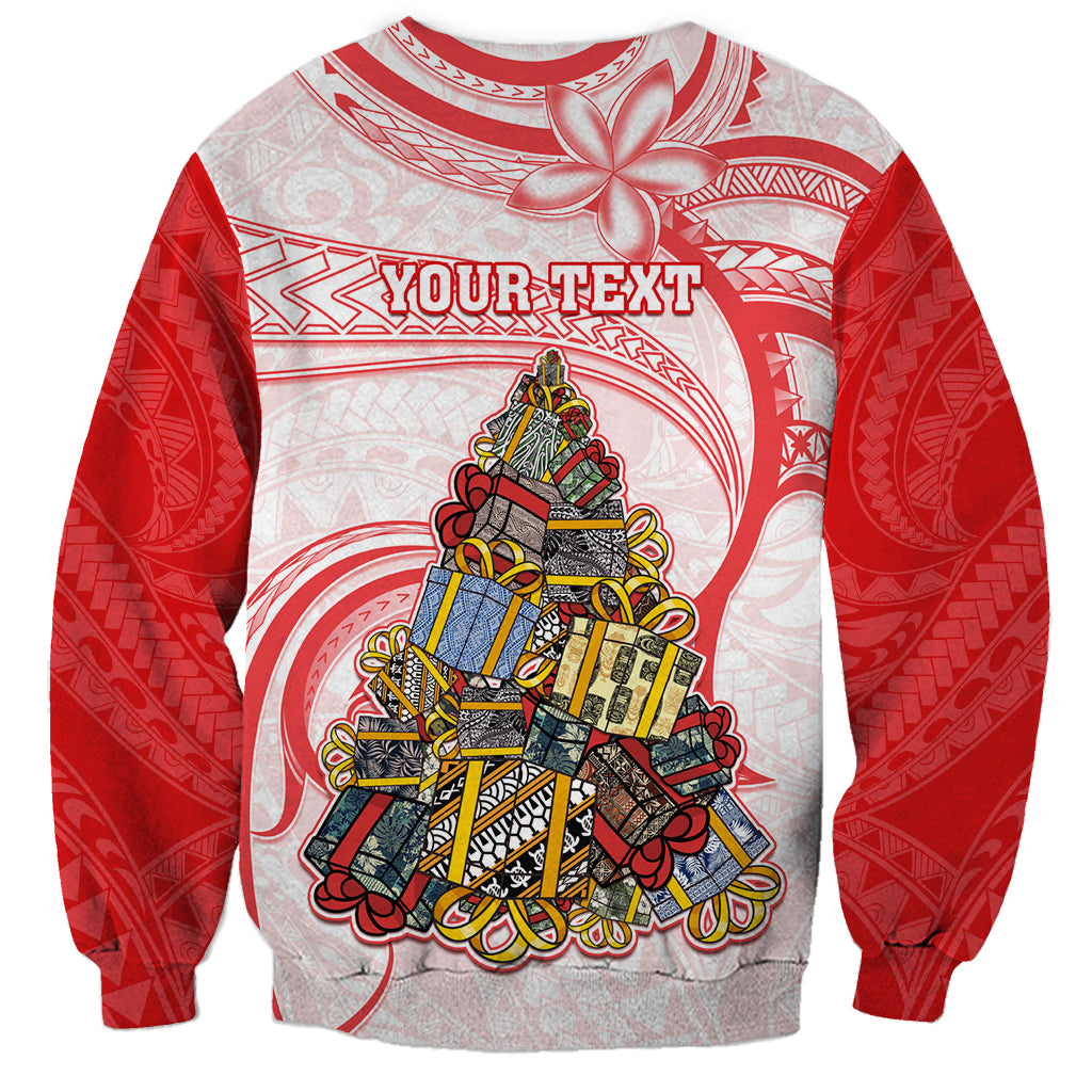 Personalized Happy Boxing Day Sweatshirt Polynesian Gift Boxes Christmas Tree LT05 - Polynesian Pride