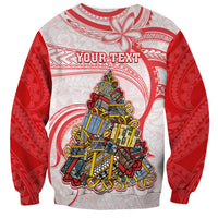 Personalized Happy Boxing Day Sweatshirt Polynesian Gift Boxes Christmas Tree LT05 - Polynesian Pride