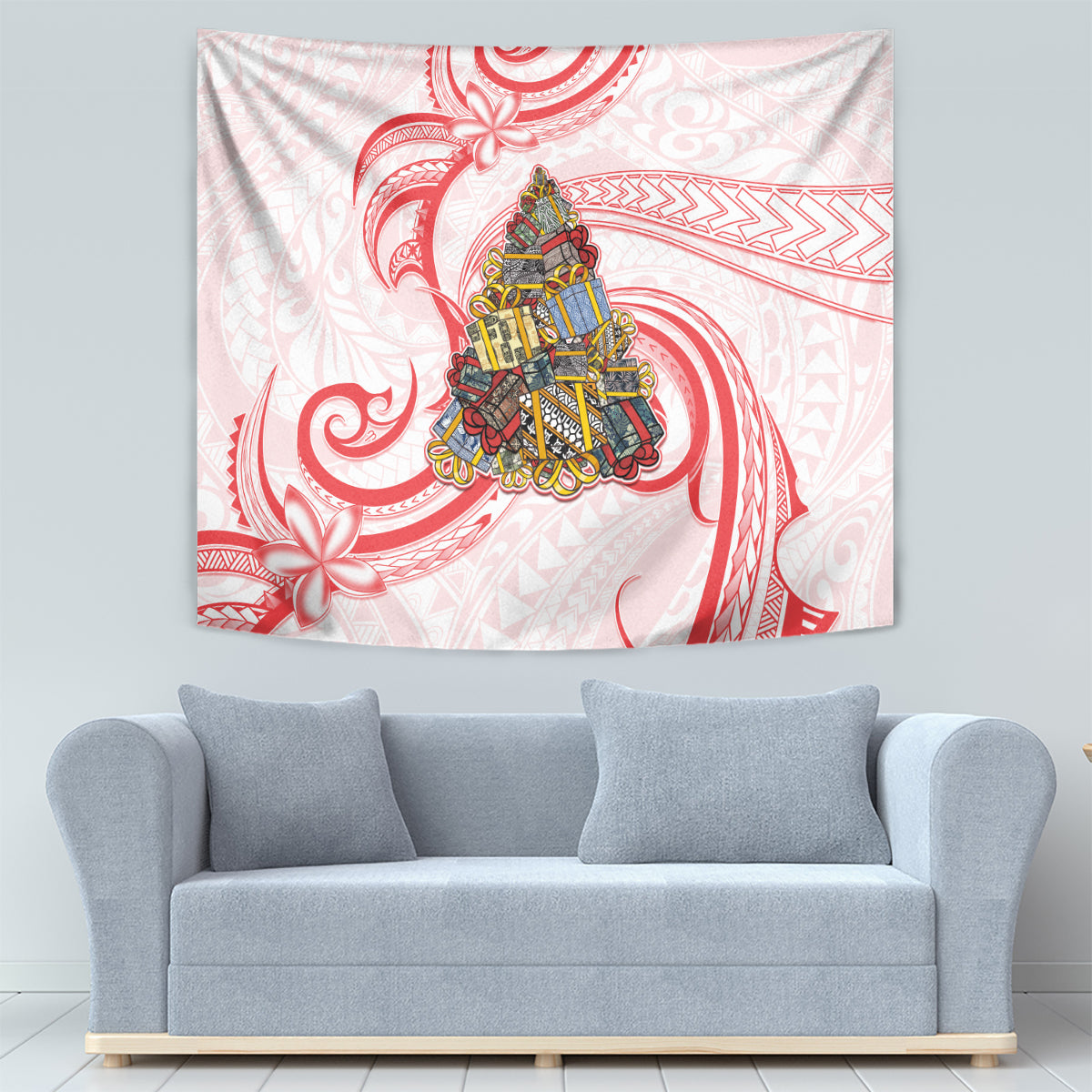 Happy Boxing Day Tapestry Polynesian Gift Boxes Christmas Tree LT05 - Polynesian Pride