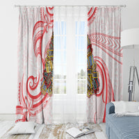 Happy Boxing Day Window Curtain Polynesian Gift Boxes Christmas Tree LT05 - Polynesian Pride