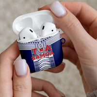 Rugby Toa Samoa AirPods Case Samoan Tatau Blue Version LT05 - Polynesian Pride