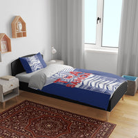 Rugby Toa Samoa Bedding Set Samoan Tatau Blue Version LT05 - Polynesian Pride