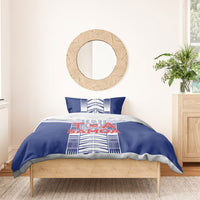 Rugby Toa Samoa Bedding Set Samoan Tatau Blue Version LT05 - Polynesian Pride