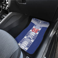 Custom Rugby Toa Samoa Car Mats Samoan Tatau Blue Version LT05 - Polynesian Pride