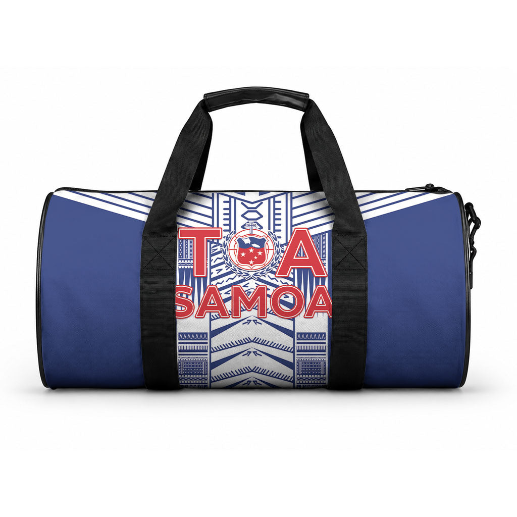 Rugby Toa Samoa Duffle Bag Samoan Tatau Blue Version LT05 One size Blue - Polynesian Pride