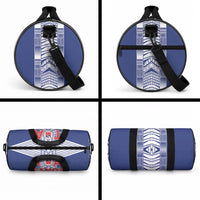 Rugby Toa Samoa Duffle Bag Samoan Tatau Blue Version LT05 - Polynesian Pride