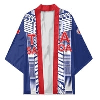 Custom Rugby Toa Samoa Kimono Samoan Tatau Blue Version LT05 Unisex Blue - Polynesian Pride