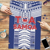 Rugby Toa Samoa Puzzle Samoan Tatau Blue Version LT05 Blue - Polynesian Pride