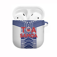 Rugby Toa Samoa AirPods Case Samoan Tatau White Version LT05 White - Polynesian Pride