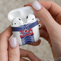 Rugby Toa Samoa AirPods Case Samoan Tatau White Version LT05 - Polynesian Pride