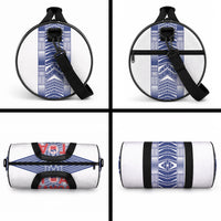 Rugby Toa Samoa Duffle Bag Samoan Tatau White Version LT05 - Polynesian Pride