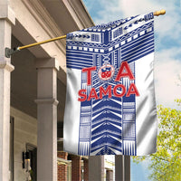 Rugby Toa Samoa Garden Flag Samoan Tatau White Version LT05 House Flag White - Polynesian Pride