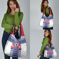 Rugby Toa Samoa Grocery Bag Samoan Tatau White Version LT05 - Polynesian Pride