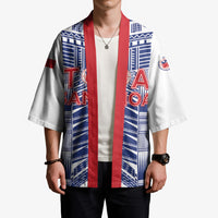 Custom Rugby Toa Samoa Kimono Samoan Tatau White Version LT05 - Polynesian Pride