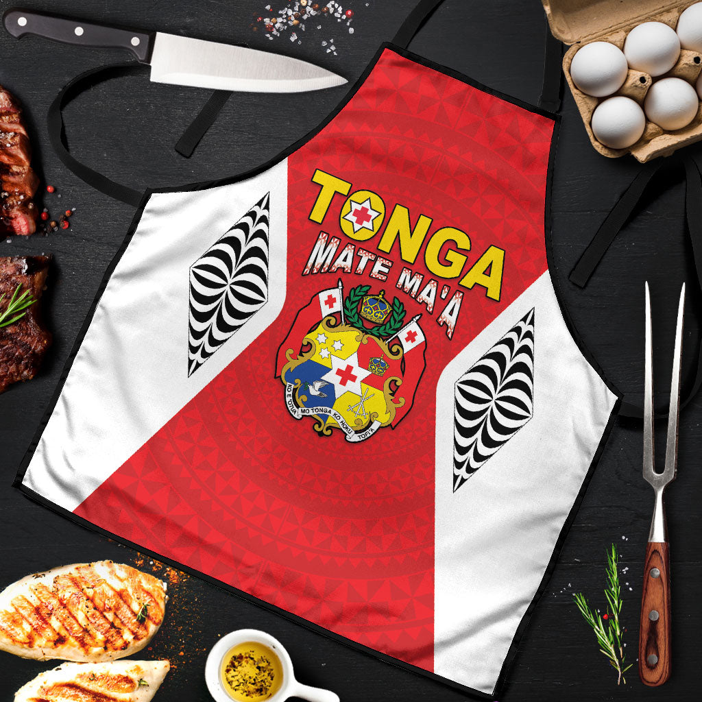 2026 Tonga Rugby XIII Apron Sporty Style LT05 Red - Polynesian Pride